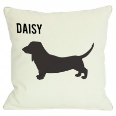 One Bella Casa Personalized Love Doxie Throw Pillow HMW2339